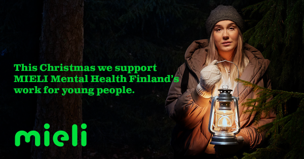 Orbis supports MIELI Mental Health Finland's work for young people this Christmas.