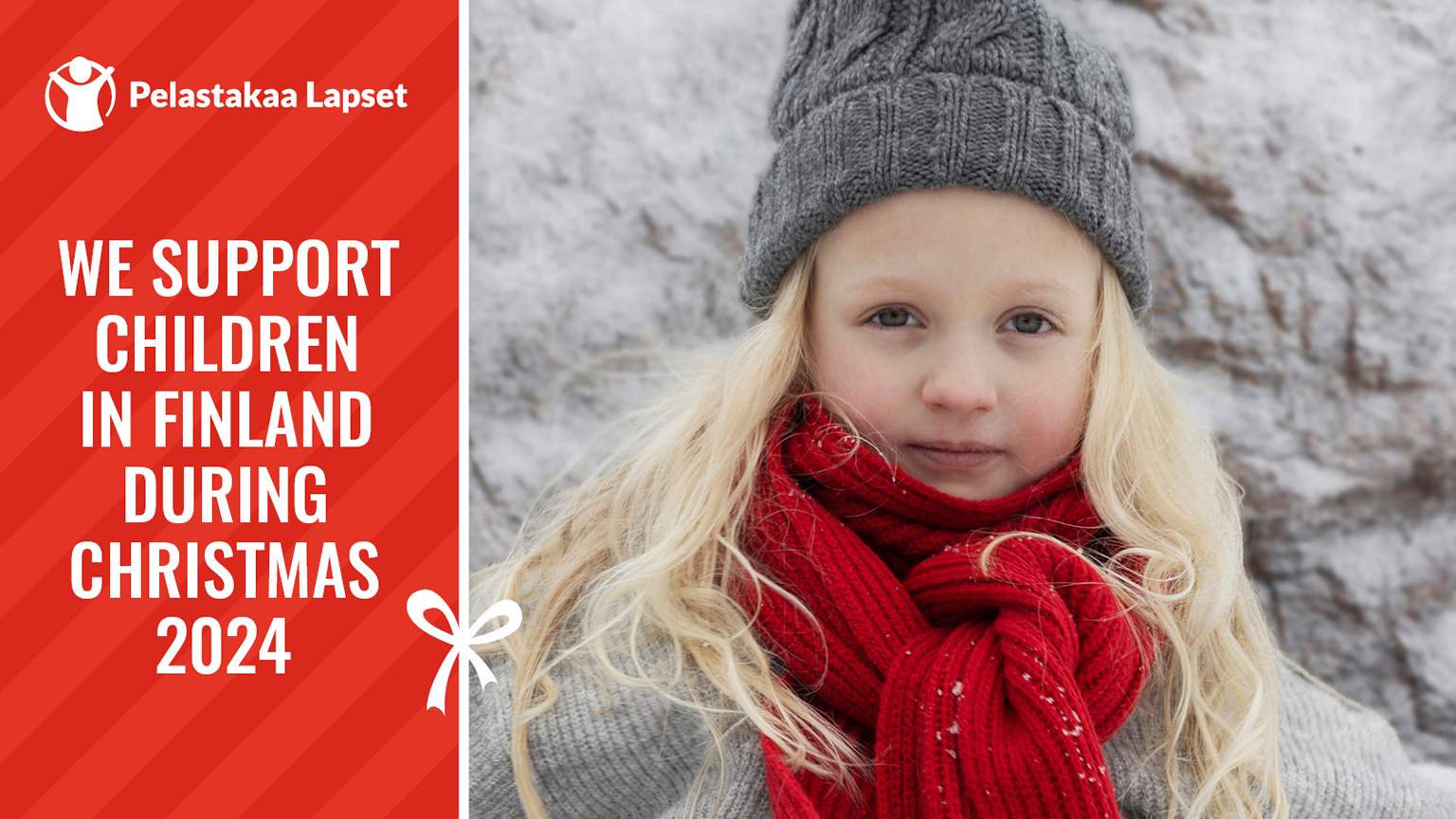 During Christmas 2024, we support the Save the Children Finland organization. Donations are used for preventing social exclusion of children and young people and to help low-income families with children.